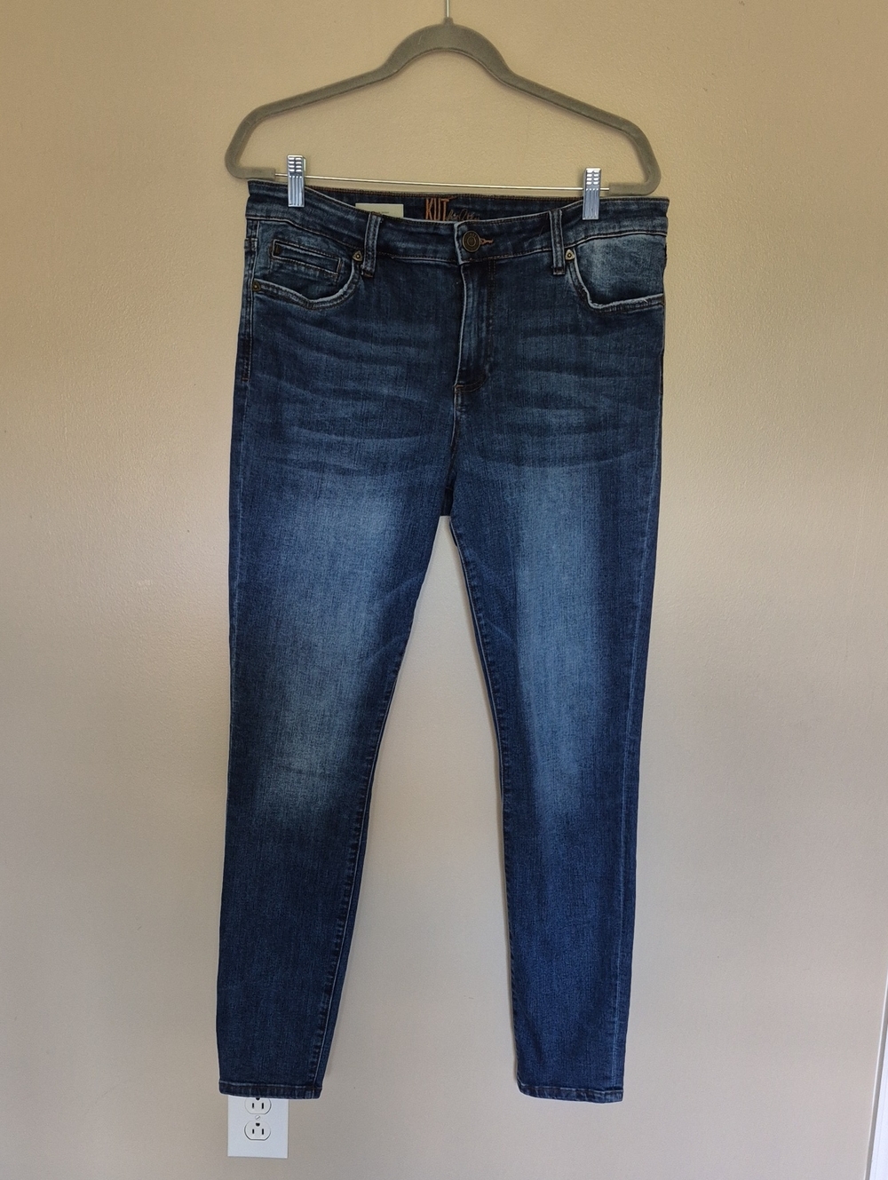 Kut from the Kloth Skinny Jeans - Dark Blue Wash